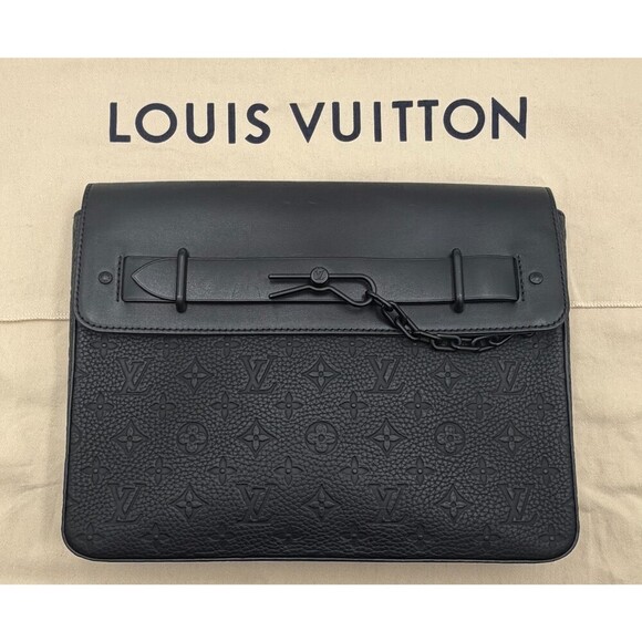 Louis Vuitton Handbags - Louis Vuitton Pochette Steamer Monogram Taurillon Leather Bag Authentic